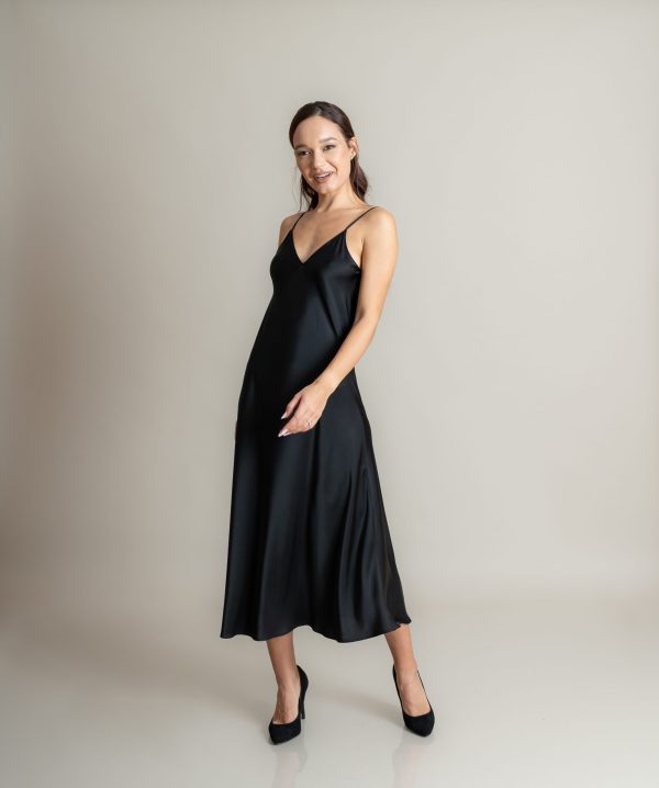 Rochie Silky Black