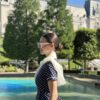 Eșarfă Din Voal Plisat Din Mătase Naturală