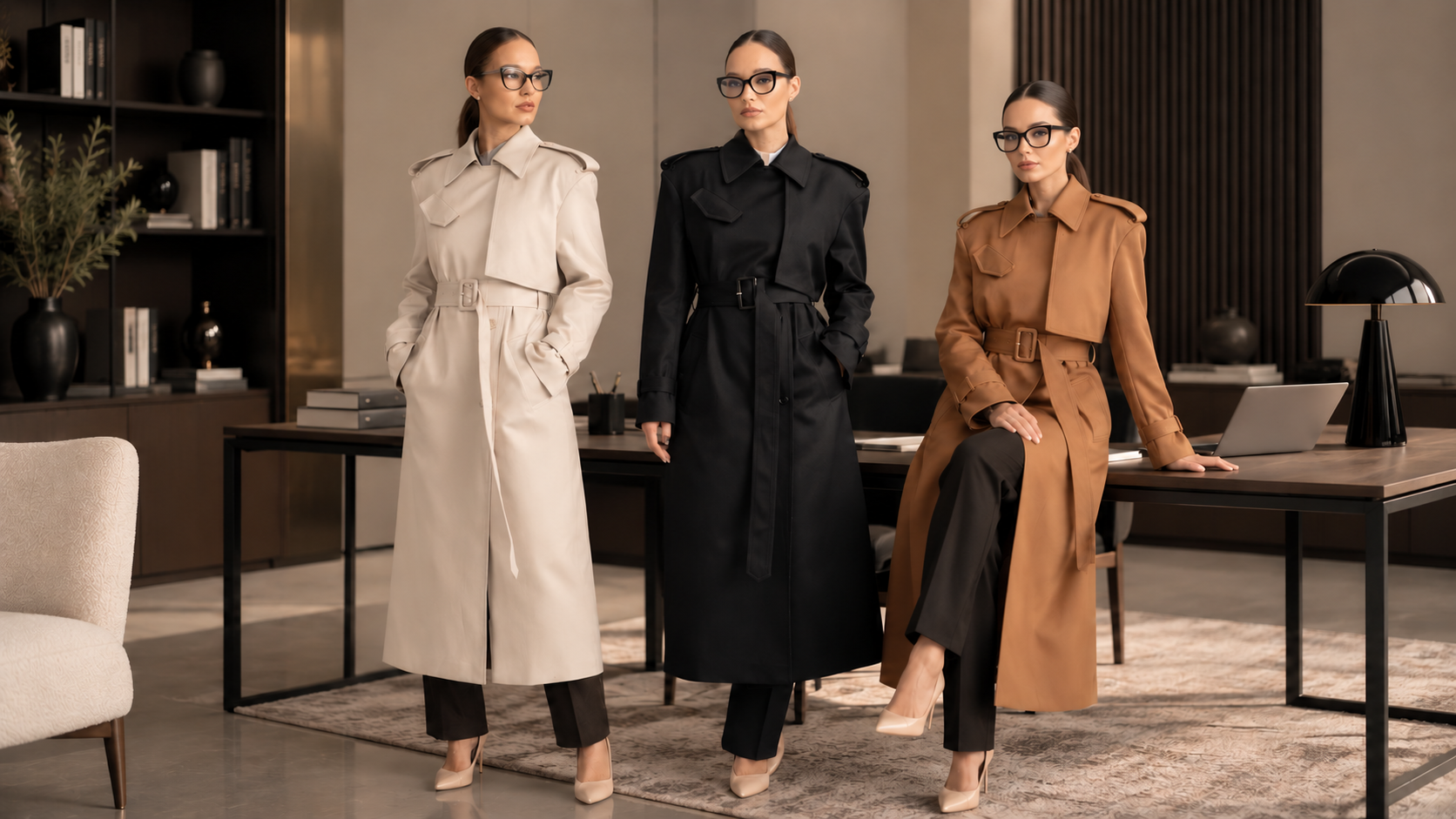Trench damă - piesa elegantă care face tranziția dintre sezoane mai ușoară