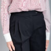 Pantaloni negri eleganți, din lână, pentru birou