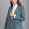 Sacou bleu gri DB, din cașmir Zegna